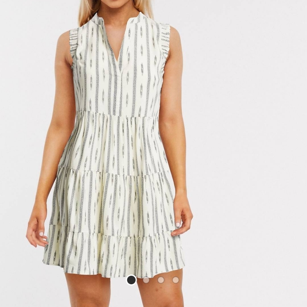 Asos Sleeveless Tribal Print Dress